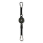 ergodyne Squids 3000 Retractable Tool Lanyard with Carabiner Anchor, 1 lb Working Capacity, 48" Long, Black (19300)