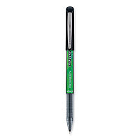Pilot Precise V5 BeGreen Roller Ball Pen, Stick, Extra-Fine 0.5 mm, Black Ink, Black Barrel, Dozen (26300)