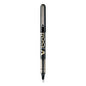 Pilot VBall Liquid Ink Roller Ball Pen, Stick, Fine 0.7 mm, Black Ink, Black/Clear Barrel, Dozen (35112)