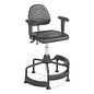 Adjustable T-Pad Armrest for Safco Task Master Series Chairs, 3 x 9.75 x 11.5, Black, 2/Set (5144)