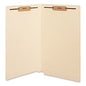 Universal Reinforced End Tab Fastener Folders, 0.75" Expansion, 2 Fasteners, Legal Size, Manila Exterior, 50/Box (UNV13220)