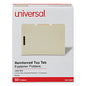Universal Deluxe Reinforced Top Tab Fastener Folders, 0.75" Expansion, 2 Fasteners, Letter Size, Manila Exterior, 50/Box (UNV13420)