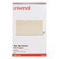 Universal Interior File Folders, 1/3-Cut Tabs: Assorted, Legal Size, 9.5-pt Manila, 100/Box (UNV15213)