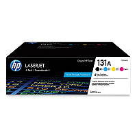 HP 131A, (CF210A-Q) 4-Pack Black/Cyan/Magenta/Yellow Original LaserJet Toner Cartridges (CF210AQ1)