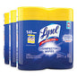 Lysol(R) Disinfecting Wipes, Lemon Lime Scent, 80 Wipes, 6 Canisters (80296)