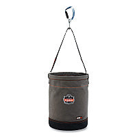 ergodyne Arsenal 5940 Swiveling Carabiner Canvas Hoist Bucket, 150 lb, Gray (14940)