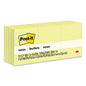 Post-it Original Pads in Canary Yellow, 1.38" x 1.88", 100 Sheets/Pad, 12 Pads/Pack (653YW)