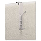 Safco Over-The-Panel Double-Garment Hook, Satin Aluminum/Chrome (4167)