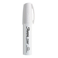 Sharpie Permanent Paint Marker, Extra-Broad Chisel Tip, White (35568)