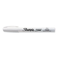Sharpie Permanent Paint Marker, Fine Bullet Tip, White (35543)