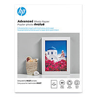 HP Advanced Photo Paper, 10.5 mil, 5 x 7, Glossy White, 60/Pack (Q8690A)