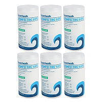 Boardwalk(R) Disinfecting Wipes, Fresh, 75 Count, 6 Canisters (BWK454W75)