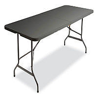 AbilityOne 7110017025670, SKILCRAFT Bi-Fold Folding Table, Rectangular, 30w x 69d x 26h, Charcoal Gray