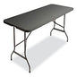 AbilityOne 7110017025670, SKILCRAFT Bi-Fold Folding Table, Rectangular, 30w x 69d x 26h, Charcoal Gray