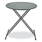 AbilityOne 7110017026953, SKILCRAFT Personal Adjustable Height Folding Table, 24" Diameter x 25h to 30h, Charcoal Gray