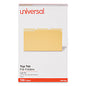 Universal Deluxe Colored Top Tab File Folders, 1/3-Cut Tabs: Assorted, Legal Size, Yellow/Light Yellow, 100/Box (UNV10524)