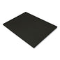 Prang SunWorks Construction Paper, 50 lb Text Weight, 18 x 24, Black, 50/Pack (6317)