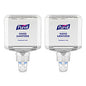 PURELL Advanced Hand Sanitizer Gentle and Free Foam, 1,200 mL Refill, Fragrance-Free, For ES8 Dispensers, 2/Carton (775102)