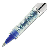 uni-ball VISION ELITE Hybrid Gel Pen, Stick, Bold 0.8 mm, Blue Ink, White/Blue/Clear Barrel (69024)