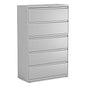 Alera Lateral File, 5 Legal/Letter/A4/A5-Size File Drawers, 1 Roll-Out Posting Shelf, Light Gray, 42" x 18.63" x 67.63" (ALEHLF4267LG)
