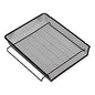 Universal Deluxe Mesh Stacking Side Load Tray, 1 Section, Legal Size Files, 17" x 10.88" x 2.5", Black (UNV20012)
