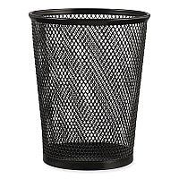 Universal Jumbo Steel Mesh Pencil Cup, 4.38" Diameter x 5.38"h, Black (UNV20013)