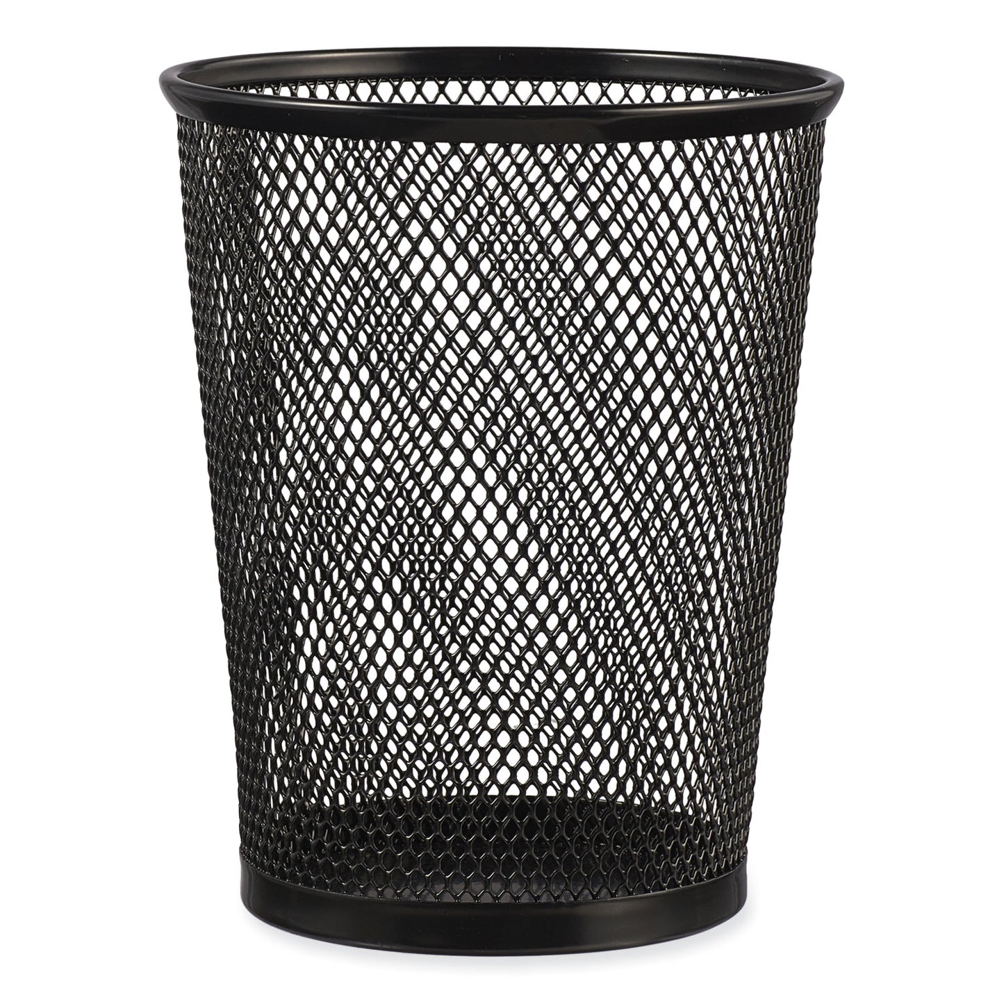 Universal Jumbo Steel Mesh Pencil Cup, 4.38" Diameter x 5.38"h, Black (UNV20013)