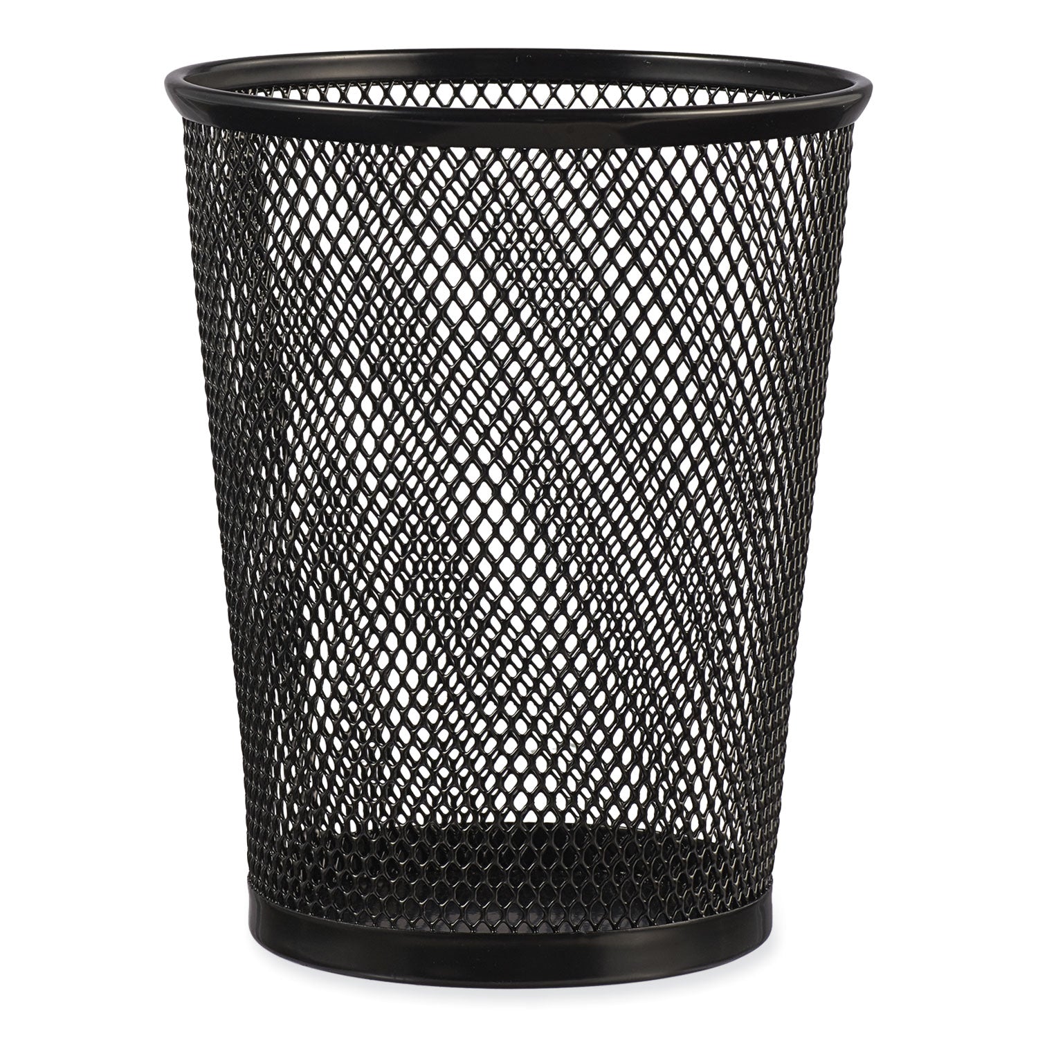 Universal Jumbo Steel Mesh Pencil Cup, 4.38" Diameter x 5.38"h, Black (UNV20013)