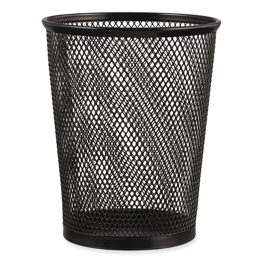 Universal Jumbo Steel Mesh Pencil Cup, 4.38" Diameter x 5.38"h, Black (UNV20013)