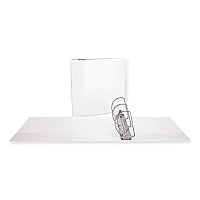 Universal Slant D-Ring View Binder, 3 Rings, 5" Capacity, 11 x 8.5, White (UNV20997)