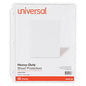 Universal Top-Load Poly Sheet Protectors, Heavy Gauge, Clear, 50/Pack (UNV21128)