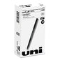 uni-ball ONYX Roller Ball Pen, Stick, Extra-Fine 0.5 mm, Black Ink, Black Barrel, Dozen (60040)