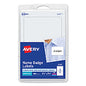 Avery Printable Adhesive Name Badges, 3.38 x 2.33, White, 100/Pack (5147)