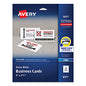 Avery Printable Microperforated Business Cards w/Sure Feed Technology, Inkjet, 2 x 3.5, White, 250 Cards, 10/Sheet, 25 Sheets/Pack (8371)