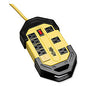 Tripp Lite Power It! Safety Power Strip with Safety Covers, 8 Outlets, 15 ft Cord, Yellow/Black (TLM815NS)