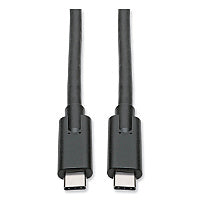 Tripp Lite USB 3.1 Gen 1 (5 Gbps) Cable, USB Type-C (USB-C) to USB Type-C (M/M), 5 A, 6 ft, Black (U4200065A)