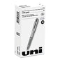 uni-ball IMPACT Gel Pen, Stick, Medium 1 mm, Silver Metallic Ink, Silver Barrel (60658)