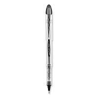 uni-ball VISION ELITE Hybrid Gel Pen, Stick, Bold 0.8 mm, Black Ink, White/Black/Clear Barrel (61231)
