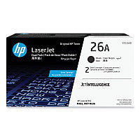 HP 26A, (CF226A) 2-Pack Black Original LaserJet Toner Cartridge (CF226AD)