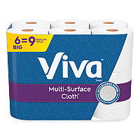 Viva(R) Multi-Surface Kitchen Cloth Paper Towels, 1-Ply, 83 Sheets, 24 Rolls (49413)