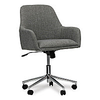 Workspace by Alera Mid-Century Task Chair, Supports Up to 275 lb, 18.9" to 22.24" Seat Height, Gray Seat, Gray Back (ALEWS4241)