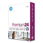 HP Premium24 Paper, 98 Bright, 24 lb Bond Weight, 8.5 x 11, Ultra White, 500/Ream (112400)