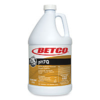 Betco pH7Q Dual Neutral Disinfectant Cleaner, Lemon Scent, 1 gal Bottle, 4/Carton (3160400)
