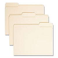 Smead Manila File Folders, 1/3-Cut Tabs: Assorted, Letter Size, 0.75" Expansion, Manila, 100/Box (10330)
