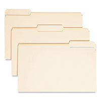 Smead Manila File Folders, 1/3-Cut Tabs: Assorted, Legal Size, 0.75" Expansion, Manila, 100/Box (15330)