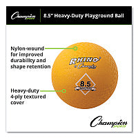 Champion Sports Heavy Duty Playground Ball, 8.5" Diameter, Yellow (PG85HD)