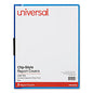 Universal Clip-Style Report Cover, Clip Fastener, 8.5 x 11, Clear/Blue, 5/Pack (UNV20525)