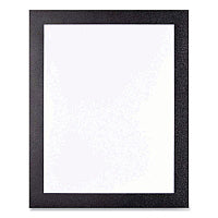 Deflecto Self Adhesive Sign Holders, 11 x 17 Insert, Clear with Black Border, 2/Pack (68886B)