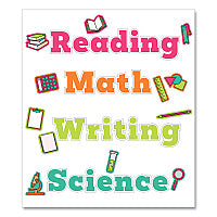Carson-Dellosa Wall Signs for Core Subjects, Core Subjects, Assorted Sizes, Multicolor, 37/Set (110570)