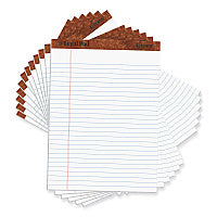 TOPS "The Legal Pad" Ruled Perforated Pads, Wide/Legal Rule, 50 White 8.5 x 11.75 Sheets, Dozen (7533)